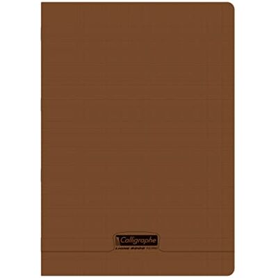 Calligraphe 18641C Un Cahier Agrafé Marron (une Marque de Clairefontaine) A4 21x29,7 cm 96 Pages Grands Carreaux Papier Blanc 90 g Couverture Polypro Transparent - Publicité Calligraphe 18641C Un Cahier Agrafé Marron (une Marque de Clairefontaine) A4 21x29,7 cm 96 Pages Grands Carreaux Papier Blanc 90 g Couverture Polypro Transparent - Publicité