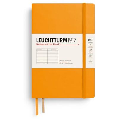 LEUCHTTURM1917 368498 Carnet de notes Paperback B6+, Couverture rigide, 219 pages numérotees, Rising Sun, ligné - Publicité LEUCHTTURM1917 368498 Carnet de notes Paperback B6+, Couverture rigide, 219 pages numérotees, Rising Sun, ligné - Publicité