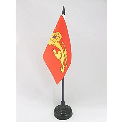 AZ FLAG Drapeau De Table Aquitaine 15x10 cm Mini Drapeau Aquitain De Bureau 100% Polyester Avec Hampe De 25cm Et Socle En Plastique Noir - Publicité AZ FLAG Drapeau De Table Aquitaine 15x10 cm Mini Drapeau Aquitain De Bureau 100% Polyester Avec Hampe De 25cm Et Socle En Plastique Noir - Publicité