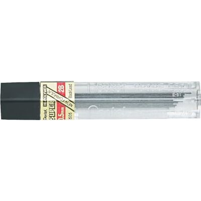 Pentel C505 lot de 12 Etuis de 12 mines 0,5 mm 2B pour porte-mines - Publicité Pentel C505 lot de 12 Etuis de 12 mines 0,5 mm 2B pour porte-mines - Publicité