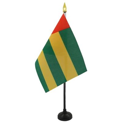 AZ FLAG Mini Drapeau Togo De Table 15x10 cm Drapeau Togolais De Bureau 100% Polyester Avec Hampe Pointe Dorée 25cm - Publicité AZ FLAG Mini Drapeau Togo De Table 15x10 cm Drapeau Togolais De Bureau 100% Polyester Avec Hampe Pointe Dorée 25cm - Publicité