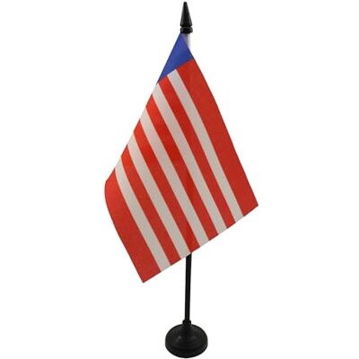 AZ FLAG Drapeau De Table Libéria 15x10 cm Mini Drapeau Libérien De Bureau 100% Polyester Avec Hampe De 25cm Et Socle En Plastique Noir - Publicité AZ FLAG Drapeau De Table Libéria 15x10 cm Mini Drapeau Libérien De Bureau 100% Polyester Avec Hampe De 25cm Et Socle En Plastique Noir - Publicité