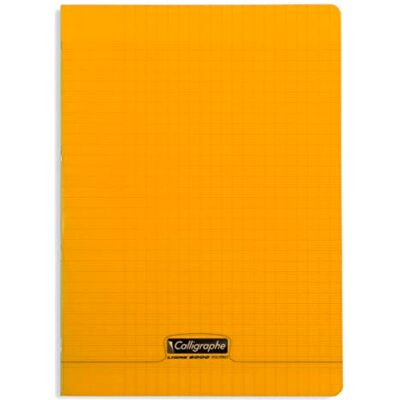 Calligraphe 18138C Un Cahier Agrafé Orange (une Marque de Clairefontaine) A4 21x29,7 cm 96 Pages Grands Carreaux Papier Blanc 90 g Couverture Polypro Transparent - Publicité Calligraphe 18138C Un Cahier Agrafé Orange (une Marque de Clairefontaine) A4 21x29,7 cm 96 Pages Grands Carreaux Papier Blanc 90 g Couverture Polypro Transparent - Publicité