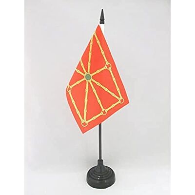 AZ FLAG Drapeau De Table Navarre Indépendentiste 15x10 cm Mini Drapeau Régionaliste Navarrais De Bureau 100% Polyester Avec Hampe De 25cm Et Socle En Plastique Noir - Publicité AZ FLAG Drapeau De Table Navarre Indépendentiste 15x10 cm Mini Drapeau Régionaliste Navarrais De Bureau 100% Polyester Avec Hampe De 25cm Et Socle En Plastique Noir - Publicité