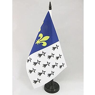 AZ FLAG Drapeau De Table Brest 21x14 cm Petit Drapeau Brestois De Bureau 100% Polyester Avec Hampe De 25cm Et Socle En Plastique Noir - Publicité AZ FLAG Drapeau De Table Brest 21x14 cm Petit Drapeau Brestois De Bureau 100% Polyester Avec Hampe De 25cm Et Socle En Plastique Noir - Publicité