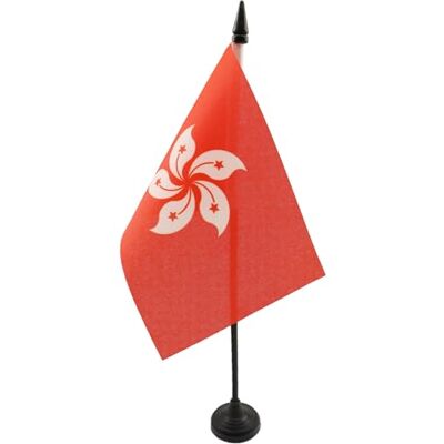 AZ FLAG Drapeau De Table Hong Kong 15x10 cm Mini Drapeau Hongkongais De Bureau 100% Polyester Avec Hampe De 25cm Et Socle En Plastique Noir - Publicité AZ FLAG Drapeau De Table Hong Kong 15x10 cm Mini Drapeau Hongkongais De Bureau 100% Polyester Avec Hampe De 25cm Et Socle En Plastique Noir - Publicité