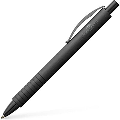 Faber-Castell Stylo à bille Essentio Aluminium noir, recharge B Corps en aluminium anodisé avec recharge haute capacité indélébile - Publicité Faber-Castell Stylo à bille Essentio Aluminium noir, recharge B Corps en aluminium anodisé avec recharge haute capacité indélébile - Publicité