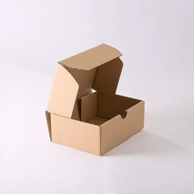 enveloppebulle Lot de 10 Boîtes en Carton postales brunes 200x140x75 mm - Publicité enveloppebulle Lot de 10 Boîtes en Carton postales brunes 200x140x75 mm - Publicité