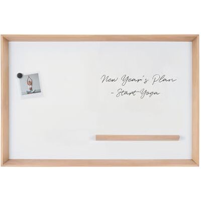Bi-Office Tableau blanc magnétique Inversa, surface en acier laqué effaçable, cadre en bois de pin, 90 x 60 cm - Publicité Bi-Office Tableau blanc magnétique Inversa, surface en acier laqué effaçable, cadre en bois de pin, 90 x 60 cm - Publicité