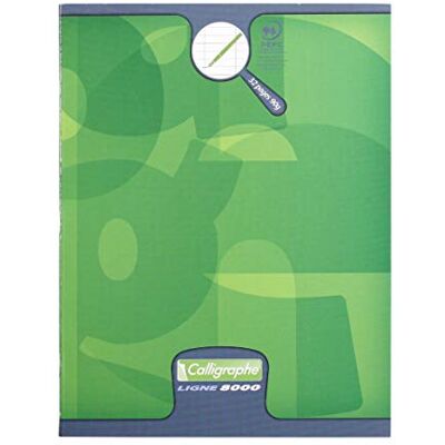 Calligraphe 108704C Un Cahier d'Écriture Agrafé Vert (une Marque de Clairefontaine) 17x22 cm 32 Pages Grands Carreaux 4 mm Agrandis 16/16 Papier Blanc 90 g Carte Recyclée Pelliculée - Publicité Calligraphe 108704C Un Cahier d'Écriture Agrafé Vert (une Marque de Clairefontaine) 17x22 cm 32 Pages Grands Carreaux 4 mm Agrandis 16/16 Papier Blanc 90 g Carte Recyclée Pelliculée - Publicité