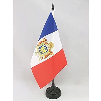 AZ FLAG Drapeau De Table France Second Empire 1852-1870 21x14 cm Petit Drapeau De L'Empire Français De Napoléon Iii De Bureau 100% Polyester Avec Hampe De 25cm Et Socle En Plastique Noir - Publicité AZ FLAG Drapeau De Table France Second Empire 1852-1870 21x14 cm Petit Drapeau De L'Empire Français De Napoléon Iii De Bureau 100% Polyester Avec Hampe De 25cm Et Socle En Plastique Noir - Publicité