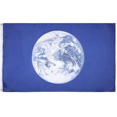 AZ FLAG Drapeau Planète Terre 90x60 cm Drapeau Terrien 100% Polyester Avec Oeillets Métalliques Intégrés Pavillon 50 g - Publicité AZ FLAG Drapeau Planète Terre 90x60 cm Drapeau Terrien 100% Polyester Avec Oeillets Métalliques Intégrés Pavillon 50 g - Publicité