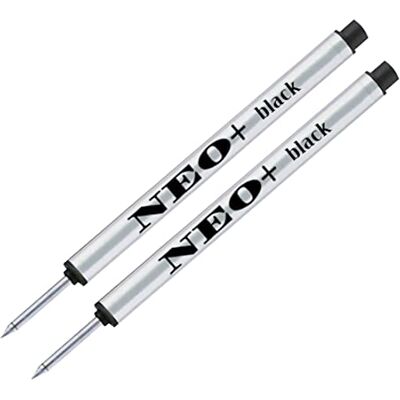 NEO+ Lot de 2 recharges pour stylo roller encre noire - Publicité NEO+ Lot de 2 recharges pour stylo roller encre noire - Publicité