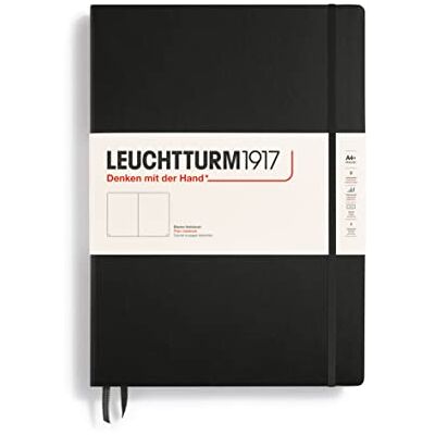 LEUCHTTURM1917 308227 Carnet master A4+ 233 pages numérotées Noir 235 pages numérotées, reliure cousue, 100 g/m² résistant à l'encre, ivoire - Publicité LEUCHTTURM1917 308227 Carnet master A4+ 233 pages numérotées Noir 235 pages numérotées, reliure cousue, 100 g/m² résistant à l'encre, ivoire - Publicité