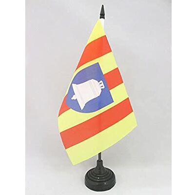 AZ FLAG Drapeau De Table Ariège 21x14 cm Petit Drapeau Du Département De L'Ariège De Bureau 100% Polyester Avec Hampe De 25cm Et Socle En Plastique Noir - Publicité AZ FLAG Drapeau De Table Ariège 21x14 cm Petit Drapeau Du Département De L'Ariège De Bureau 100% Polyester Avec Hampe De 25cm Et Socle En Plastique Noir - Publicité