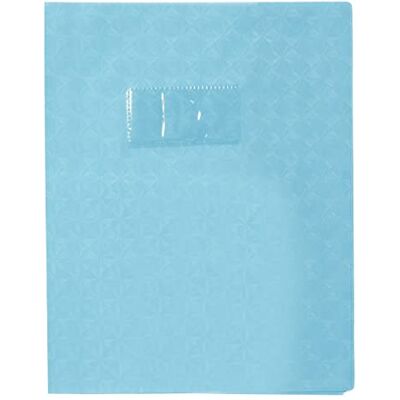 Calligraphe 72022AMZC Un Protège-Cahier Grain Losange Bleu clair 17x22 cm 18/100ème avec Porte-Étiquette PVC Opaque - Publicité Calligraphe 72022AMZC Un Protège-Cahier Grain Losange Bleu clair 17x22 cm 18/100ème avec Porte-Étiquette PVC Opaque - Publicité