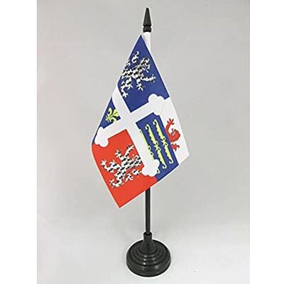 AZ FLAG Drapeau De Table Ain 15x10 cm Mini Drapeau Du Département De L'Ain De Bureau 100% Polyester Avec Hampe De 25cm Et Socle En Plastique Noir - Publicité AZ FLAG Drapeau De Table Ain 15x10 cm Mini Drapeau Du Département De L'Ain De Bureau 100% Polyester Avec Hampe De 25cm Et Socle En Plastique Noir - Publicité