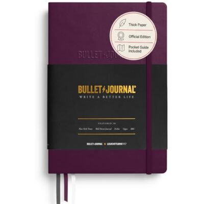LEUCHTTURM1917 Bullet Journal Edition 2, A5, couverture rigide, pointillé, Purple26 - Publicité LEUCHTTURM1917 Bullet Journal Edition 2, A5, couverture rigide, pointillé, Purple26 - Publicité