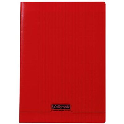 Calligraphe 18023C Un Cahier Agrafé Rouge (une Marque de Clairefontaine) A4 21x29,7 cm 48 Pages Grands Carreaux Papier Blanc 90 g Couverture Polypro Transparent - Publicité Calligraphe 18023C Un Cahier Agrafé Rouge (une Marque de Clairefontaine) A4 21x29,7 cm 48 Pages Grands Carreaux Papier Blanc 90 g Couverture Polypro Transparent - Publicité