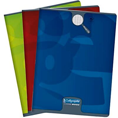 Calligraphe 108792C Un Cahier Agrafé (une Marque de Clairefontaine) 24x32 cm 48 Pages Grands Carreaux Papier Blanc 90 g Couverture Carte Recyclée Pelliculée Couleur Aléatoire - Publicité Calligraphe 108792C Un Cahier Agrafé (une Marque de Clairefontaine) 24x32 cm 48 Pages Grands Carreaux Papier Blanc 90 g Couverture Carte Recyclée Pelliculée Couleur Aléatoire - Publicité