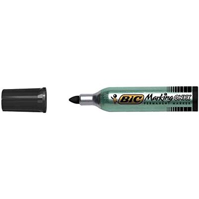 BIC Lot de 6 Marqueurs permanent Marking Onyx 1482 Pointe ogive 1,5 mm Noir - Publicité BIC Lot de 6 Marqueurs permanent Marking Onyx 1482 Pointe ogive 1,5 mm Noir - Publicité
