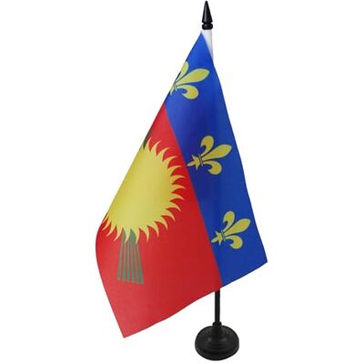 AZ FLAG Drapeau De Table Guadeloupe alternatif 21x14 cm Petit Drapeau Guadeloupéen De Bureau 100% Polyester Avec Hampe De 25cm Et Socle En Plastique Noir - Publicité AZ FLAG Drapeau De Table Guadeloupe alternatif 21x14 cm Petit Drapeau Guadeloupéen De Bureau 100% Polyester Avec Hampe De 25cm Et Socle En Plastique Noir - Publicité