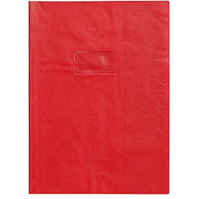 Calligraphe CLAIREFONTAINE Protège-cahier Grain Cuir 20/100ème 21x29,7 Rouge groseille - Publicité Calligraphe CLAIREFONTAINE Protège-cahier Grain Cuir 20/100ème 21x29,7 Rouge groseille - Publicité
