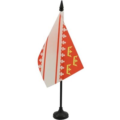 AZ FLAG Drapeau De Table Alsace 15x10 cm Mini Drapeau Alsacien De Bureau 100% Polyester Avec Hampe De 25cm Et Socle En Plastique Noir - Publicité AZ FLAG Drapeau De Table Alsace 15x10 cm Mini Drapeau Alsacien De Bureau 100% Polyester Avec Hampe De 25cm Et Socle En Plastique Noir - Publicité