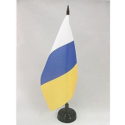 AZ FLAG Drapeau De Table Canaries sans écusson 21x14 cm Petit Drapeau De Canarias De Bureau 100% Polyester Avec Hampe De 25cm Et Socle En Plastique Noir - Publicité AZ FLAG Drapeau De Table Canaries sans écusson 21x14 cm Petit Drapeau De Canarias De Bureau 100% Polyester Avec Hampe De 25cm Et Socle En Plastique Noir - Publicité