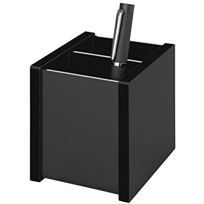 WEDO 0636001 Pot à crayons double en acrylique Noir - Publicité WEDO 0636001 Pot à crayons double en acrylique Noir - Publicité