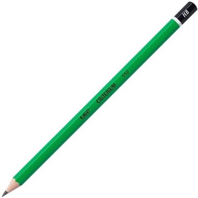 BIC Ecriture Criterium 550 Crayons à Papier Mine Grasse Et Résistante Couleur Grise, HB, Boîte de 12 - Publicité BIC Ecriture Criterium 550 Crayons à Papier Mine Grasse Et Résistante Couleur Grise, HB, Boîte de 12 - Publicité
