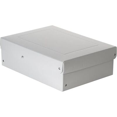 FALKEN Réf. 22002184000F PureBox PRO 1 boîte de rangement avec couvercle emballage cadeau sans plastique Format A4 hauteur 100 mm poignée découpée entourée d'un ruban Blanc - Publicité FALKEN Réf. 22002184000F PureBox PRO 1 boîte de rangement avec couvercle emballage cadeau sans plastique Format A4 hauteur 100 mm poignée découpée entourée d'un ruban Blanc - Publicité
