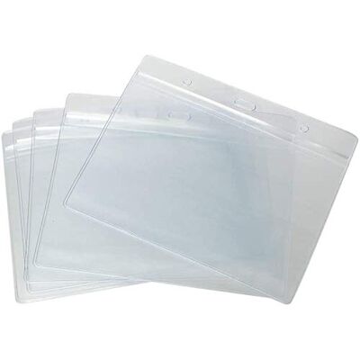 CKB LTD Pack de 20 Horizontal A6 porte-badges Carte d'identité Vinyle plastique étanche transparente pour ID d'identité avec fermeture refermable 13cm x 16cm Pour Carte 10.5cm x 14.8cm Grande taille - Publicité CKB LTD Pack de 20 Horizontal A6 porte-badges Carte d'identité Vinyle plastique étanche transparente pour ID d'identité avec fermeture refermable 13cm x 16cm Pour Carte 10.5cm x 14.8cm Grande taille - Publicité