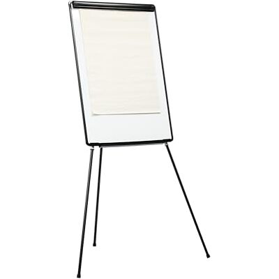 Bi-Office Chevalet de Conférence Trépied Basic, Non-Magnétique, Noir, Paperboard avec Cadre Plastique 70X100 cm - Publicité Bi-Office Chevalet de Conférence Trépied Basic, Non-Magnétique, Noir, Paperboard avec Cadre Plastique 70X100 cm - Publicité