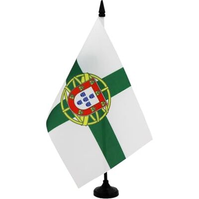 AZ FLAG Drapeau De Table Marine du Portugal 21x14 cm Petit Drapeau Portugais De Bureau 100% Polyester Avec Hampe De 25cm Et Socle En Plastique Noir - Publicité AZ FLAG Drapeau De Table Marine du Portugal 21x14 cm Petit Drapeau Portugais De Bureau 100% Polyester Avec Hampe De 25cm Et Socle En Plastique Noir - Publicité