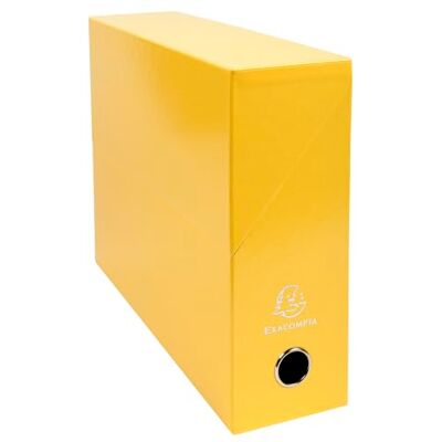 Exacompta Boîte Transfert Iderama Papier A4 Dos 90 mm Jaune - Publicité Exacompta Boîte Transfert Iderama Papier A4 Dos 90 mm Jaune - Publicité