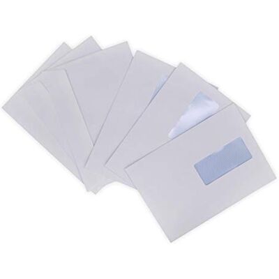UNIVERS GRAPHIQUE lot de 250 enveloppes courrier A5 avec fenêtre C5 papier velin blanc 90g format 162 x 229 mm une enveloppe blanche avec fermeture bande adhésive autocollante siliconnée - Publicité UNIVERS GRAPHIQUE lot de 250 enveloppes courrier A5 avec fenêtre C5 papier velin blanc 90g format 162 x 229 mm une enveloppe blanche avec fermeture bande adhésive autocollante siliconnée - Publicité