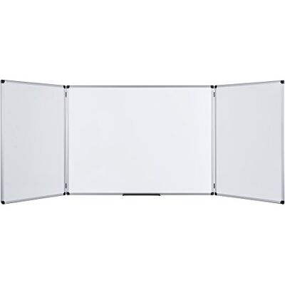Bi-Office Maya Tableau blanc triptyque magnétique 1200 x 900 mm Blanc - Publicité Bi-Office Maya Tableau blanc triptyque magnétique 1200 x 900 mm Blanc - Publicité