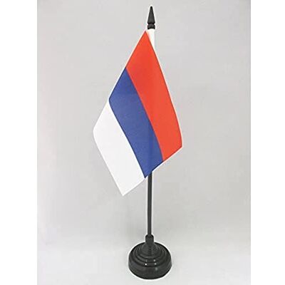 AZ FLAG Drapeau De Table Serbie civil 15x10 cm Mini Drapeau Serbe De Bureau 100% Polyester Avec Hampe De 25cm Et Socle En Plastique Noir - Publicité AZ FLAG Drapeau De Table Serbie civil 15x10 cm Mini Drapeau Serbe De Bureau 100% Polyester Avec Hampe De 25cm Et Socle En Plastique Noir - Publicité