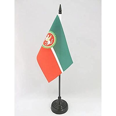 AZ FLAG Drapeau De Table République du Tatarstan 15x10 cm Mini Drapeau Des Tatars De Bureau 100% Polyester Avec Hampe De 25cm Et Socle En Plastique Noir - Publicité AZ FLAG Drapeau De Table République du Tatarstan 15x10 cm Mini Drapeau Des Tatars De Bureau 100% Polyester Avec Hampe De 25cm Et Socle En Plastique Noir - Publicité