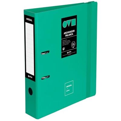 Grafoplás Grafoplas Classeur 2 anneaux A4 avec levier 65 mm Turquoise Polyfoam Ouverture 360° Résistant et ultra léger Fermeture élastique Couverture en plastique rigide - Publicité Grafoplás Grafoplas Classeur 2 anneaux A4 avec levier 65 mm Turquoise Polyfoam Ouverture 360° Résistant et ultra léger Fermeture élastique Couverture en plastique rigide - Publicité