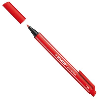STABILO pointMax fineliner moyen rouge - Feutre - Publicité STABILO pointMax fineliner moyen rouge - Feutre - Publicité