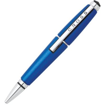 CROSS Edge Roller bleu nitrate convertible / Stylo rechargeable Avec système d’ouverture par glissement Écrin classique et recharge roller noire incluse - Publicité CROSS Edge Roller bleu nitrate convertible / Stylo rechargeable Avec système d’ouverture par glissement Écrin classique et recharge roller noire incluse - Publicité