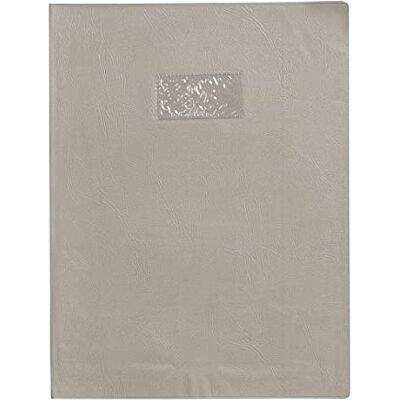 Calligraphe CLAIREFONTAINE Protège-cahier Grain cuir 20/100ème 21x29,7 Gris - Publicité Calligraphe CLAIREFONTAINE Protège-cahier Grain cuir 20/100ème 21x29,7 Gris - Publicité