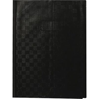Calligraphe 71307AMZC Un Protège-Cahier Grain Madras Noir 24x32 cm 22/100ème avec Porte-Étiquette et Marque-Pages PVC Opaque - Publicité Calligraphe 71307AMZC Un Protège-Cahier Grain Madras Noir 24x32 cm 22/100ème avec Porte-Étiquette et Marque-Pages PVC Opaque - Publicité