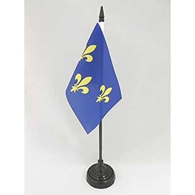 AZ FLAG Drapeau De Table 3 Fleur de Lys Bleu et Or 15x10 cm Mini Drapeau Royal Français De Bureau 100% Polyester Avec Hampe De 25cm Et Socle En Plastique Noir - Publicité AZ FLAG Drapeau De Table 3 Fleur de Lys Bleu et Or 15x10 cm Mini Drapeau Royal Français De Bureau 100% Polyester Avec Hampe De 25cm Et Socle En Plastique Noir - Publicité
