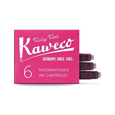 Kaweco Lot de 6 cartouches d'encre - Publicité Kaweco Lot de 6 cartouches d'encre - Publicité