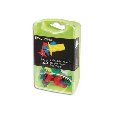 Nobo EXACOMPTA Boîte de 100 épingles Papic hauteur 7mm 10mm de diamètre Couleurs assorties - Publicité Nobo EXACOMPTA Boîte de 100 épingles Papic hauteur 7mm 10mm de diamètre Couleurs assorties - Publicité