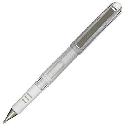 Pentel Hybrid Gel Grip DX K230-W Roller gel encre métallisée 1 mm Blanc - Publicité Pentel Hybrid Gel Grip DX K230-W Roller gel encre métallisée 1 mm Blanc - Publicité