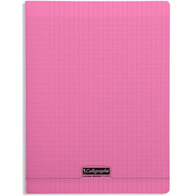 Calligraphe 18381C Un Cahier Agrafé Rose (une Marque de Clairefontaine) 24x32 cm 192 Pages Grands Carreaux Papier Blanc 90 g Couverture Polypro Transparent - Publicité Calligraphe 18381C Un Cahier Agrafé Rose (une Marque de Clairefontaine) 24x32 cm 192 Pages Grands Carreaux Papier Blanc 90 g Couverture Polypro Transparent - Publicité